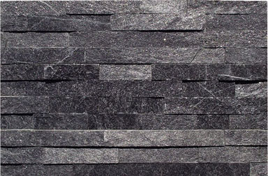 SF1308B Black Quartzite Ledgestone Cladding